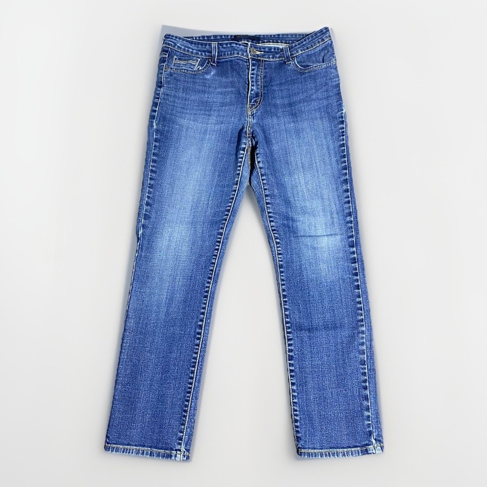 Levi's The Original Jeans Womens 14M Blue Cotton Denim Skinny Stretch Mid Rise